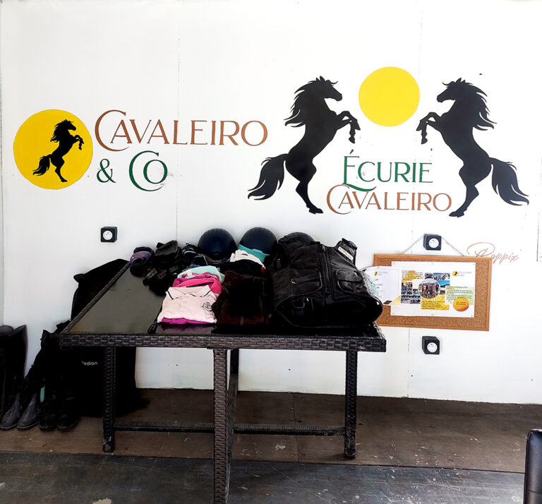 Logo mural Ecurie Cavaleiro 2mx1m20